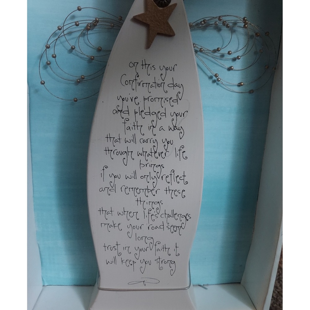 Roman Angel Blessings Confirmation Day Angel Figurine In Box
